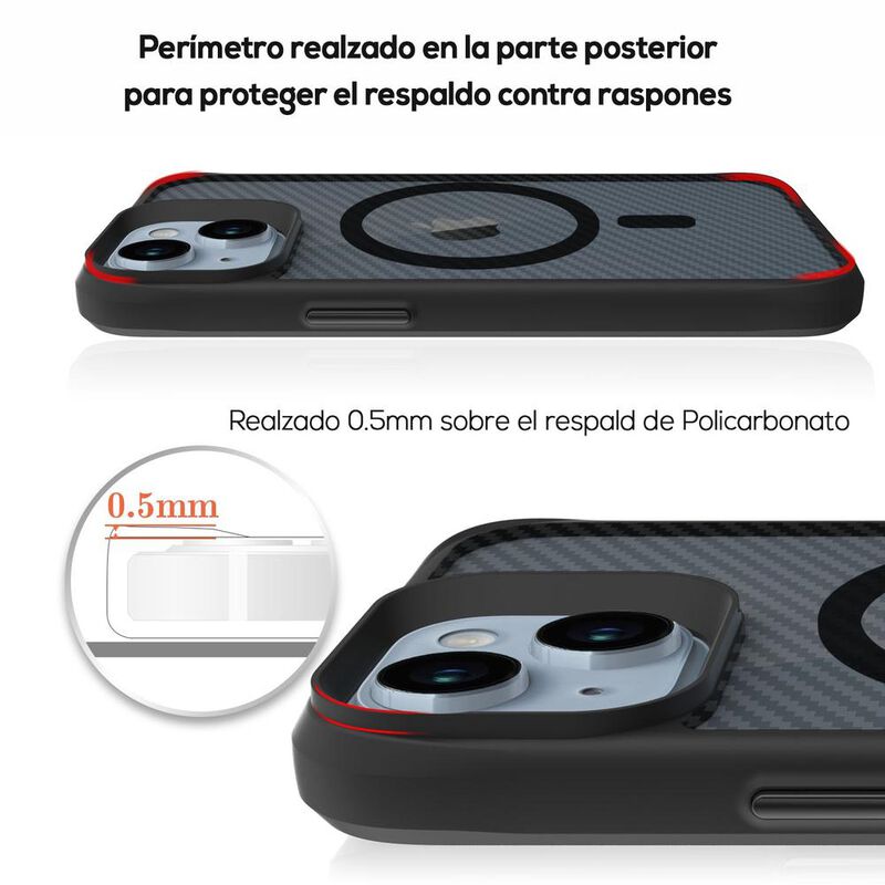 Funda TEKKU Combat Carbon Mag para iPhone 15 Ne... image number null
