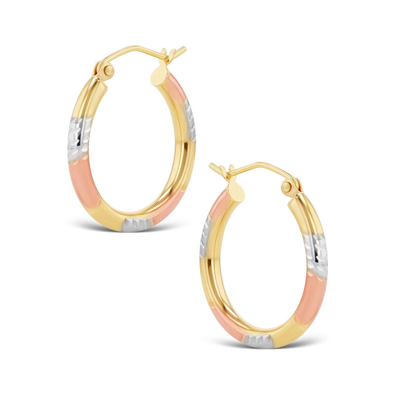 Arracadas De Oro Florentino 10K (15 Mm Aprox.) image number null