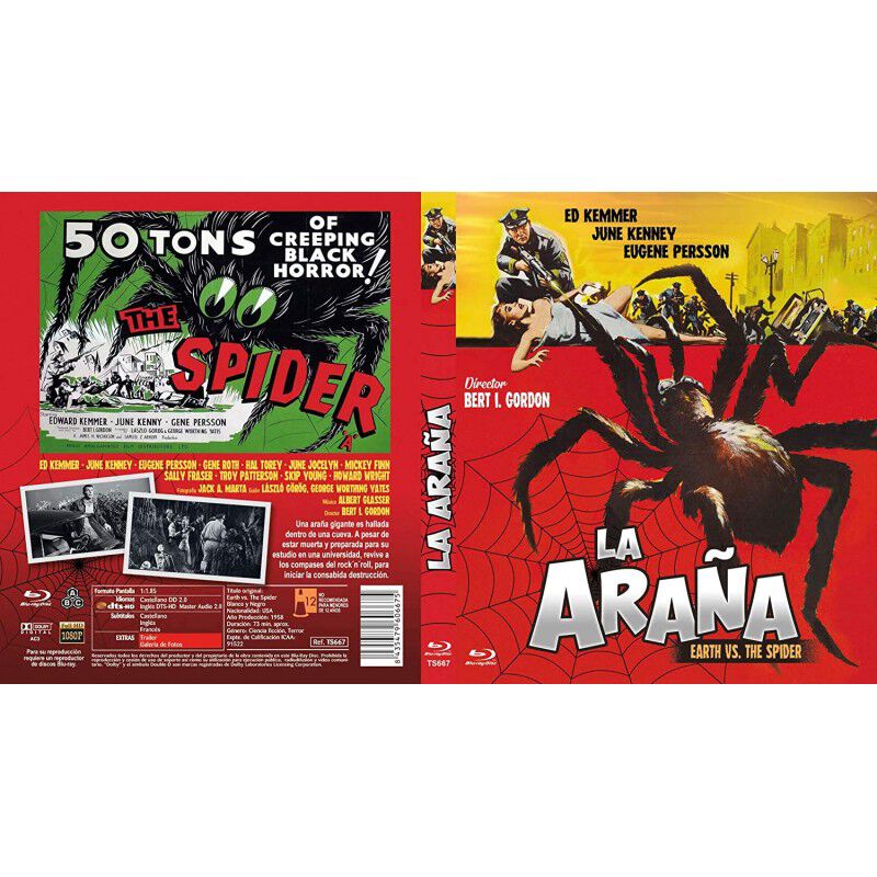La Ara&ntilde;a [blu-ray] (1958) La Tierra Contra La A... image number null