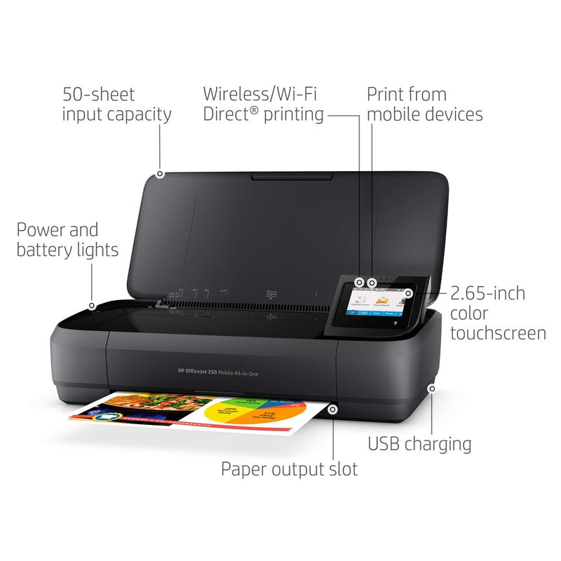 Impresora Port&aacute;til Hp Officejet 250 All-in-one ... image number null