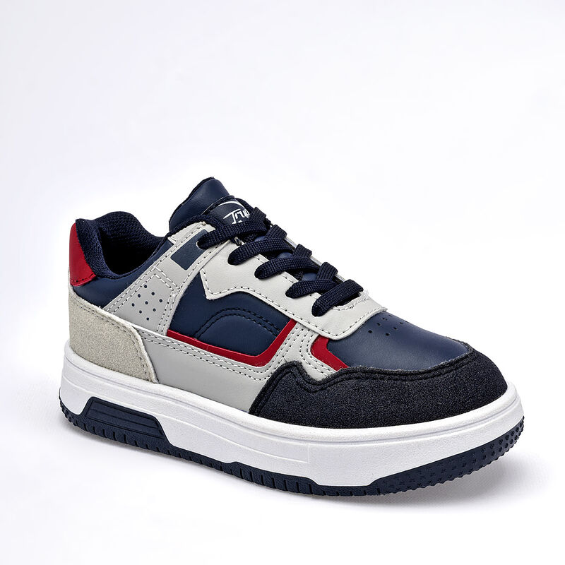 True Extreme tenis para ni&ntilde;o  marino gris cod 1... image number null