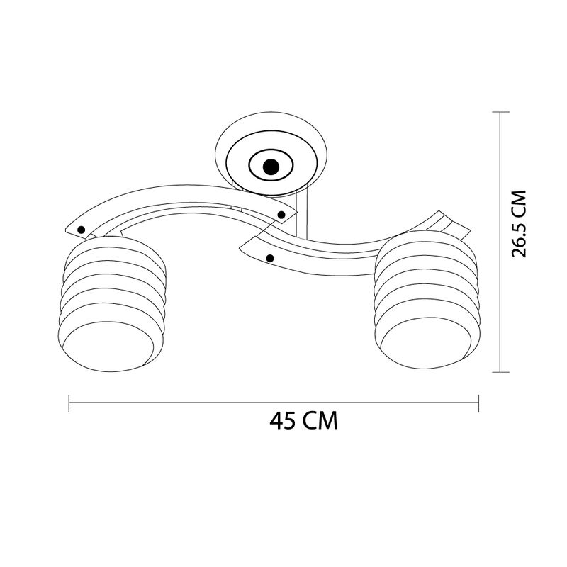 L&aacute;mpara de techo Mil Luces AGABIA 002 FG image number null