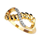 Anillo de Compromiso en Oro Amarillo 10K con Circonia -  Talla:10/ FJ672-10Y-CZ-10