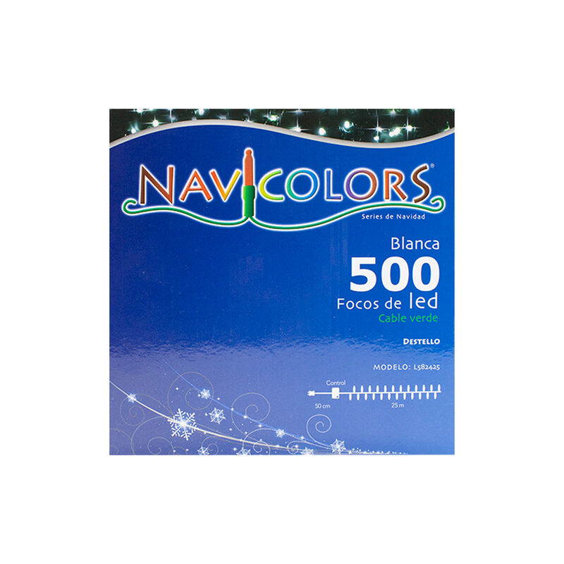 Serie Musical LED Blanca 500 focos Luz Blanca C... image number null