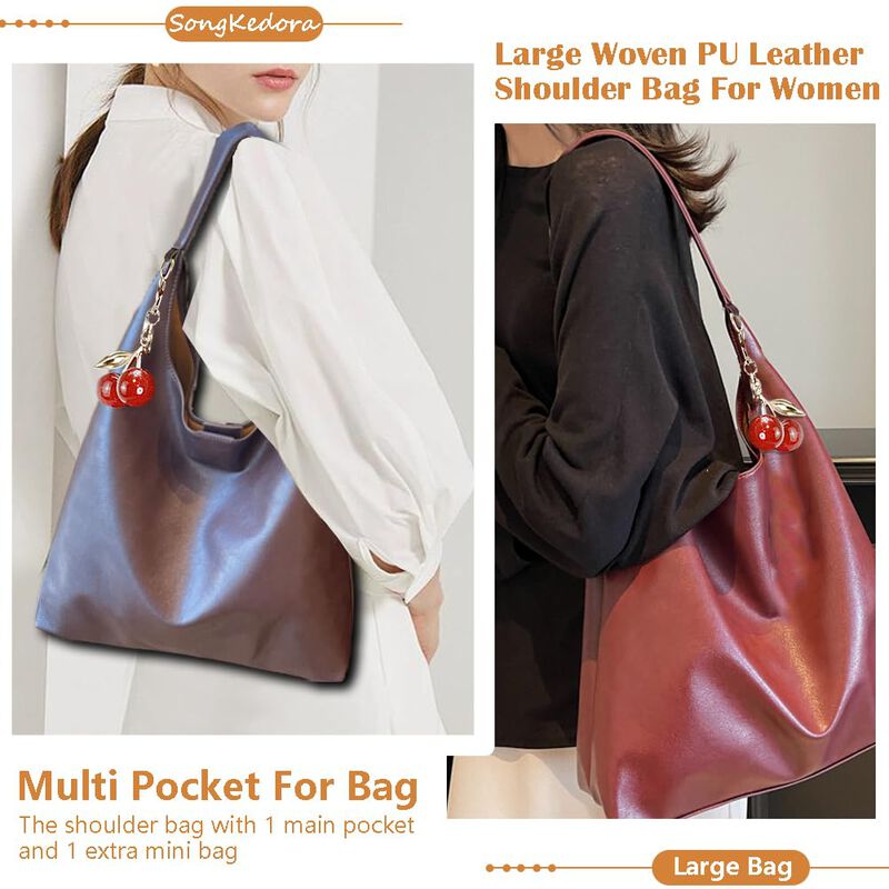 Bolso De Mano Songkedora 40 cm Vegano Estilo Ho... image number null