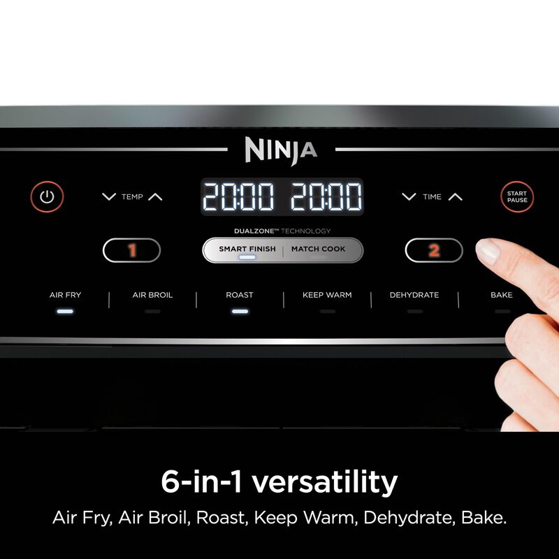 Freidora Ninja Dz302 Foodi 10l 6 En 1 Dualzone ... image number null