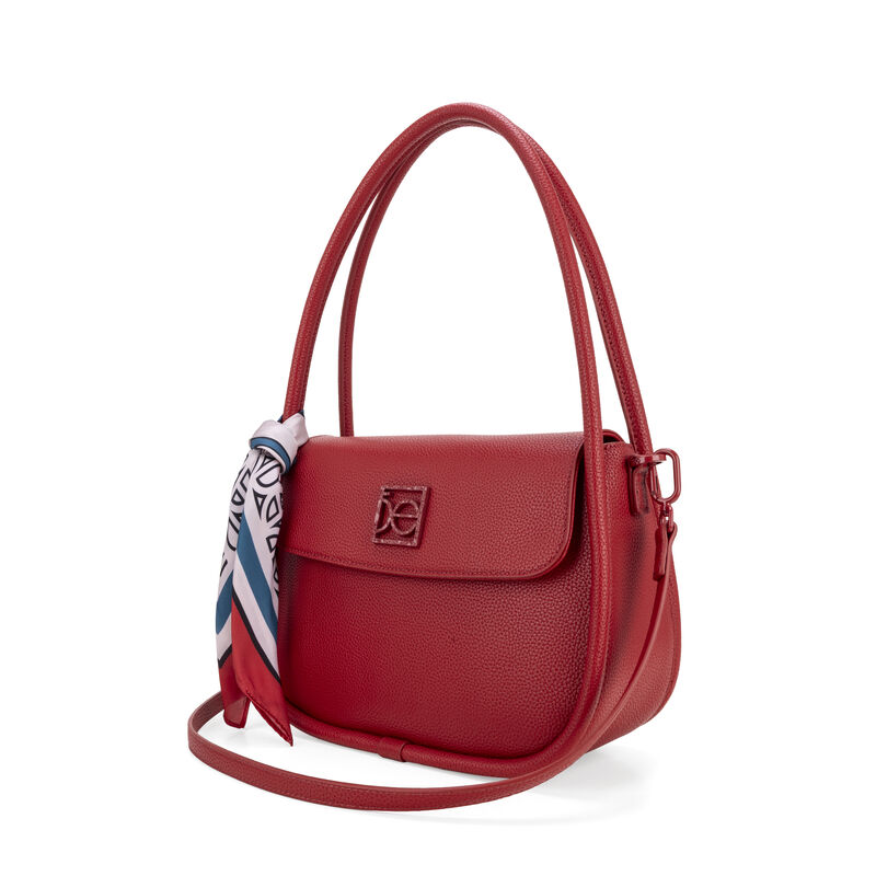 Lady Bag Chica Con Mascada Color Rojo image number null