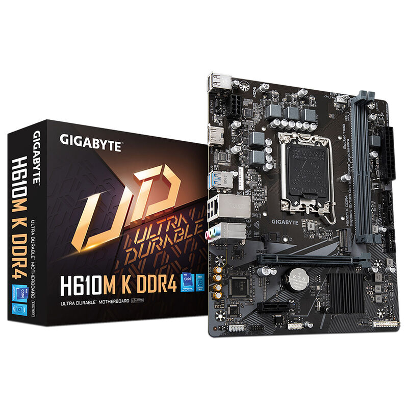 T. Madre GIGABYTE H610M K DDR4, Socket 1700, Mi... image number null
