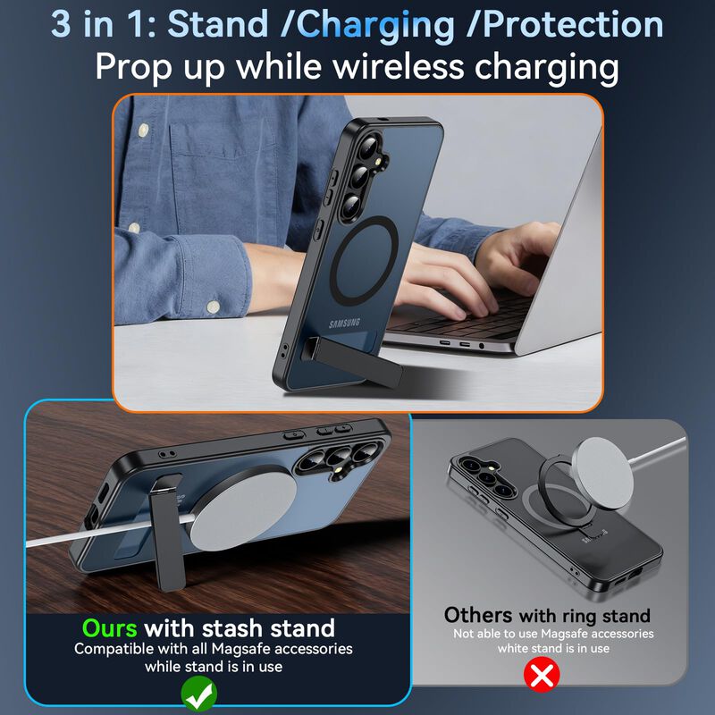 Funda Owkey Galaxy S24 FE con Soporte y Protect... image number null