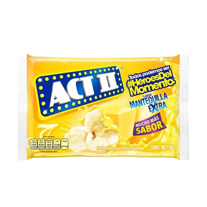 PALOMITAS ACT II 80GR MANTEQUILLA EXTRA image number null