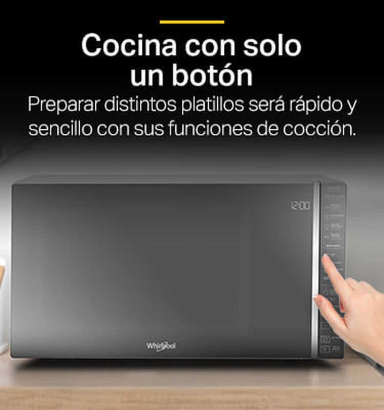 Microondas Whirlpool Wm2811d 1.1 P&sup3; Acabado Esp... image number null