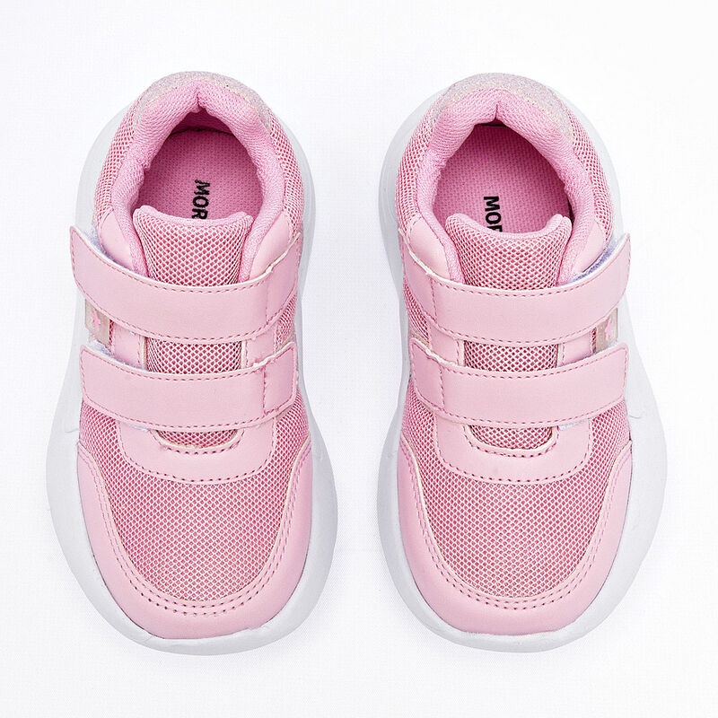 Moramora tenis para BEB&Eacute; rosa plata cod 140658-... image number null