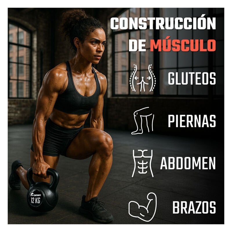 Pesa Rusa Kettlebell 12kg 26.5lb Cross Fitness ... image number null