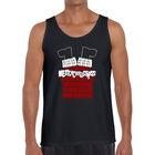 Tank Top Word Art Para Hombre - Santa en la Chimenea - Negro