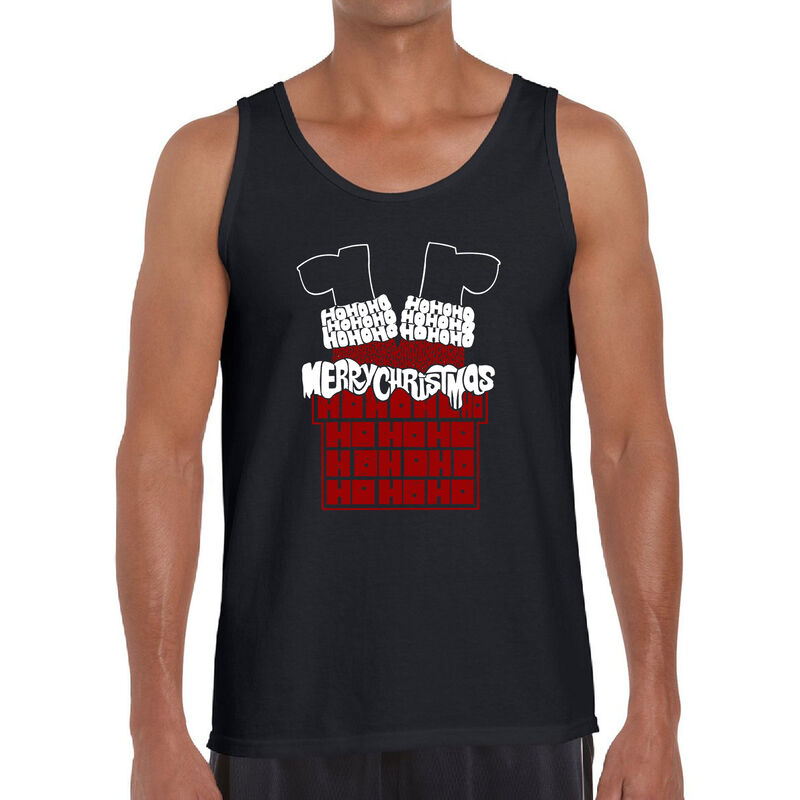 Tank Top Word Art Para Hombre - Santa en la Chi... image number null