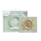 Taz&oacute;n Ezpz Happy De 12 oz (355 ml) De Silicona Color Salvia &ndash; 24 meses O M&aacute;s