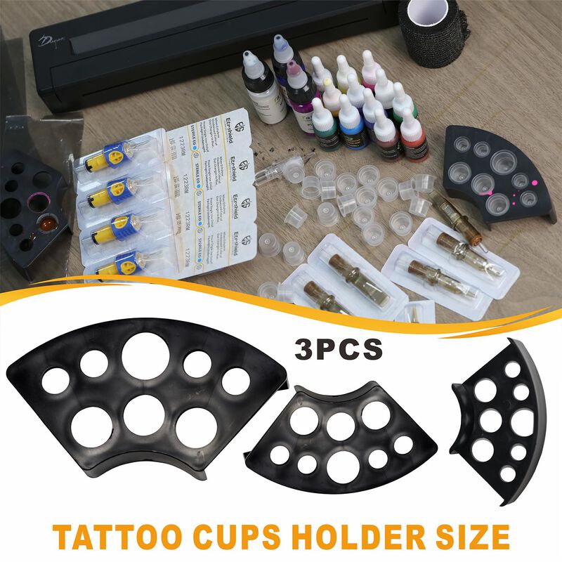 Kit De 303 Piezas De Tazas De Tinta Para Tatuaj... image number null