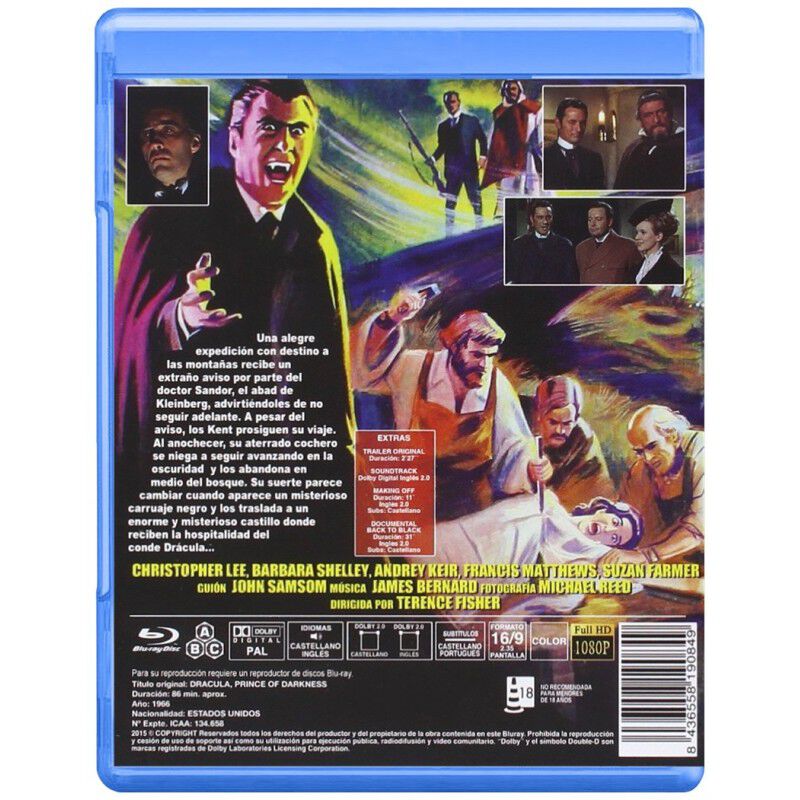 Dr&aacute;cula, Pr&iacute;ncipe De Las Tinieblas [blu-ray] (1... image number null
