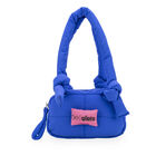Bolsa Crossbody Para Ni&ntilde;as Grande Look Acolchonado Color Azul