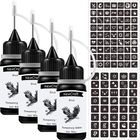Kit De Tatuaje Temporal Newcraft Con 4 Tintas Marrones Y Plantillas