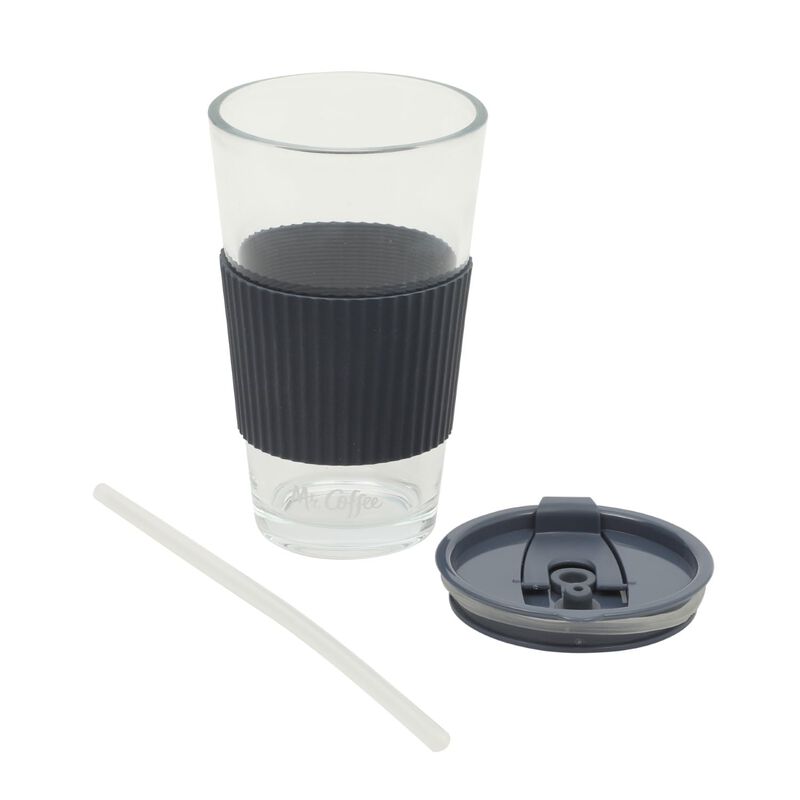 Mr. Coffee Sip Savvy Pack De 4 Vasos De Vidrio ... image number null