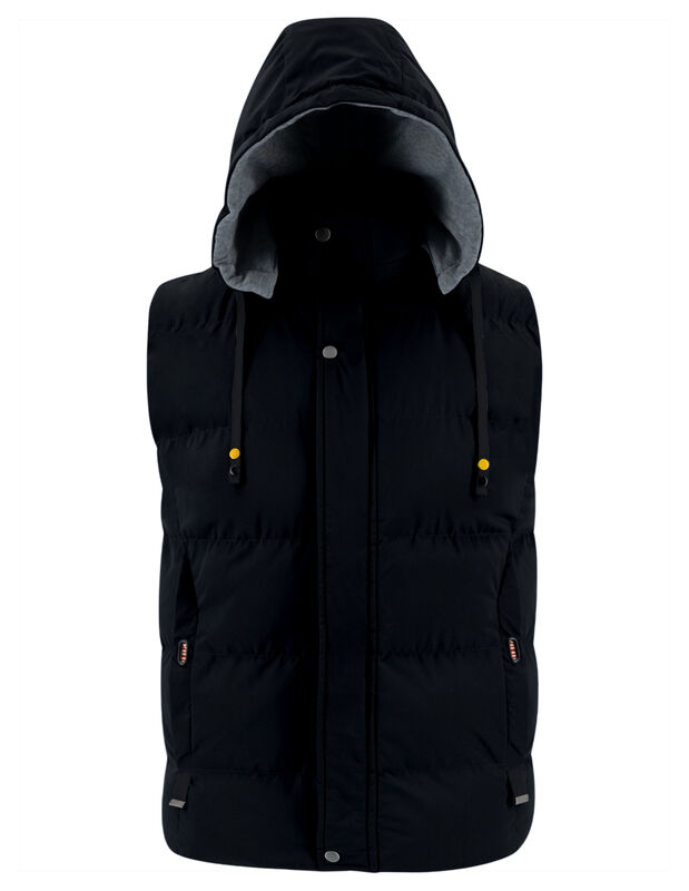 Chaleco Caballero Casual Reversible Con Capucha... image number null