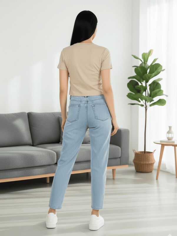 Blusa Crop Top BL-1036 Azul Rey Con Estampado D... image number null