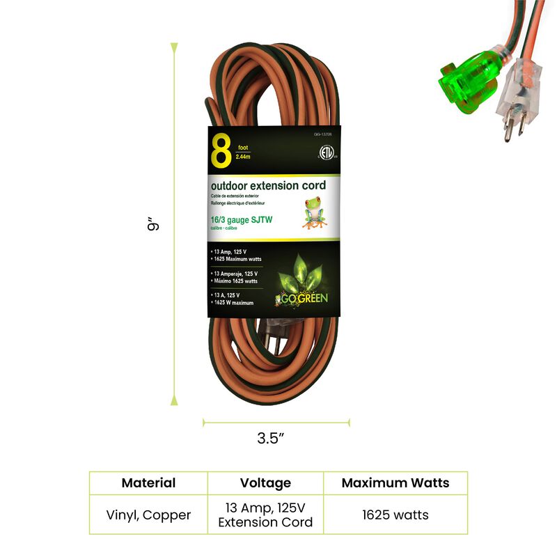 Cable De Extensi&oacute;n Go Green Power Gg-13708 16/3... image number null