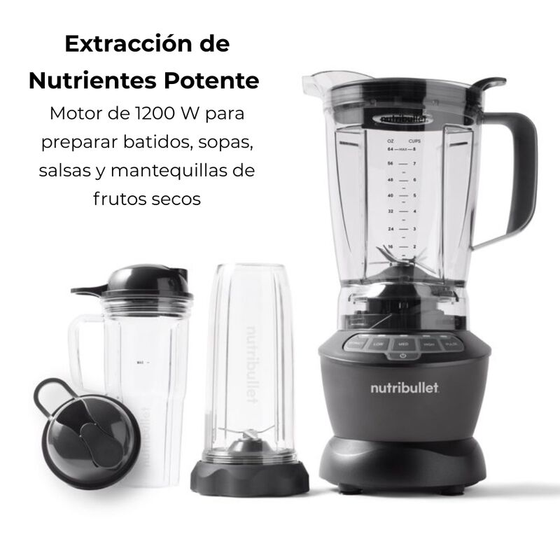 Licuadora Nutribullet Sistema Potente 1200 W Re... image number null