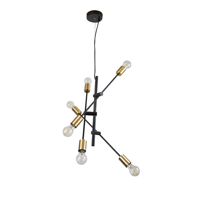 L&aacute;mpara Colgante Lamina De Acero Negro Mate 51 ... image number null