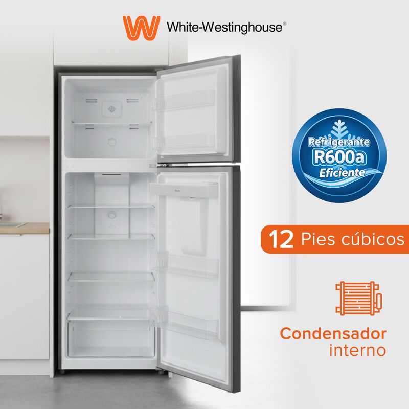 Refrigerador 12 Pies  Top Mount 334 L White Wes... image number null