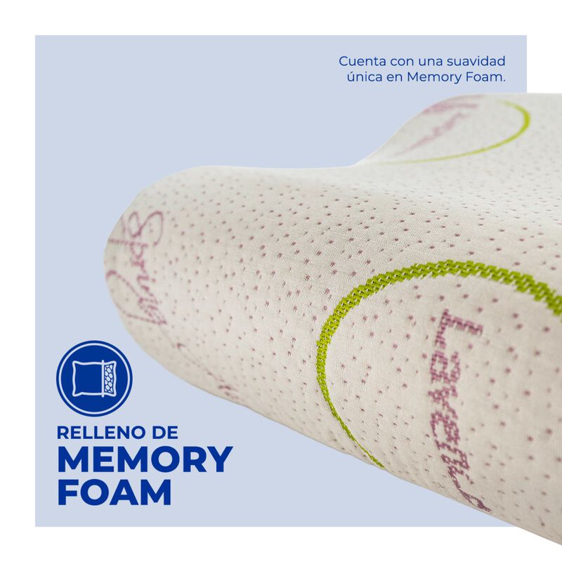 Almohada Ergon&oacute;mica Spring Air Lavanda Con Arom... image number null