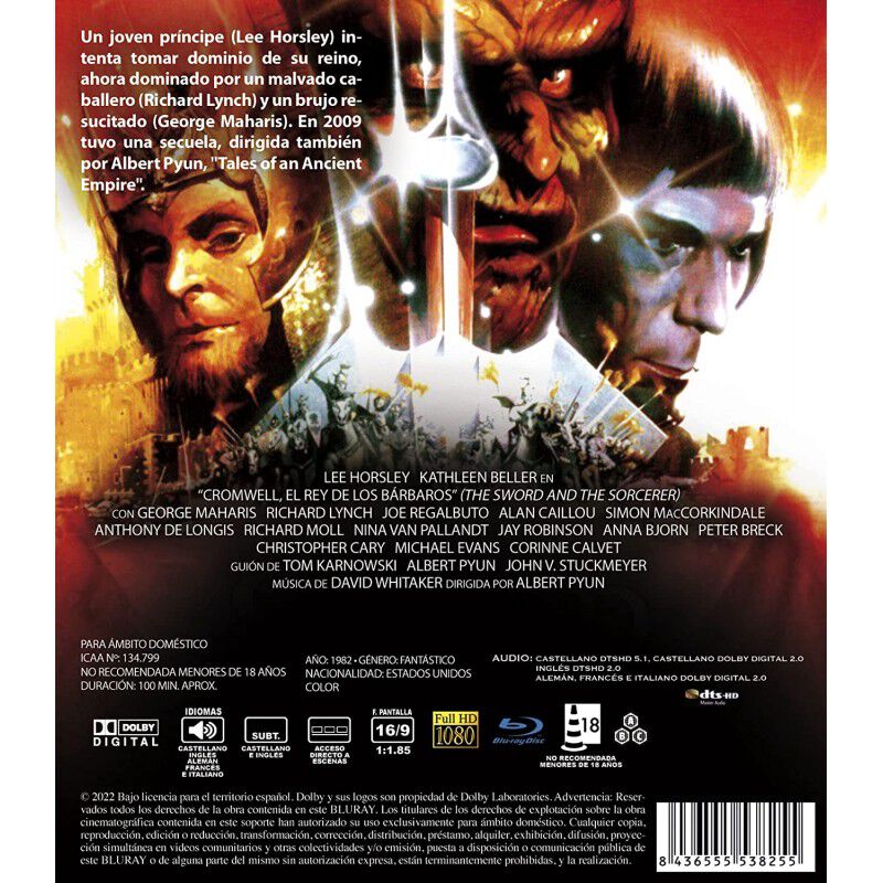 Cromwell, El Rey De Los B&aacute;rbaros [blu-ray] (198... image number null