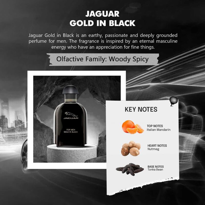 Perfume Jaguar Gold In Black Eau De Toilette, 1... image number null