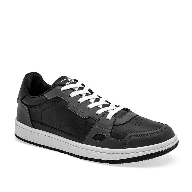 Apoort Tenis urbano para hombre. Negro gris image number null