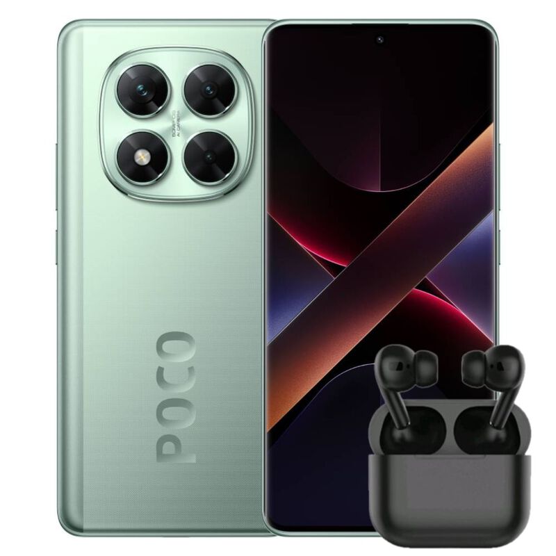 Combo Poco X7 5G 256GB/8RAM Verde + Audífonos image number null