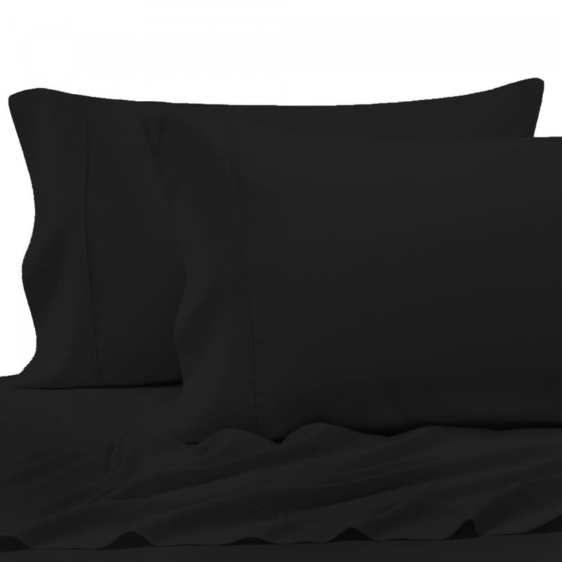 Juego Individual de S&aacute;banas Polo One Color Negr... image number null