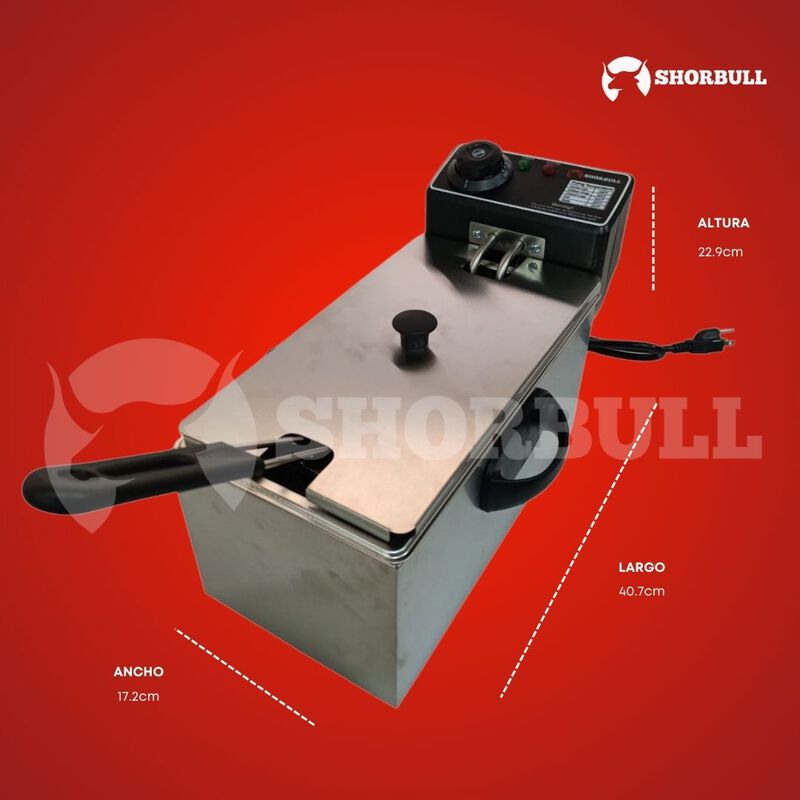 SHORBULL - Freidora  De Aceite, Capacidad De 4L... image number null