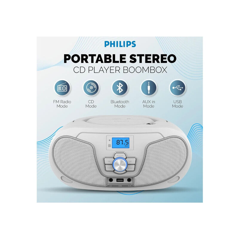 Grabadora Reproductor Cd Philips Taz3300b Port&aacute;... image number null