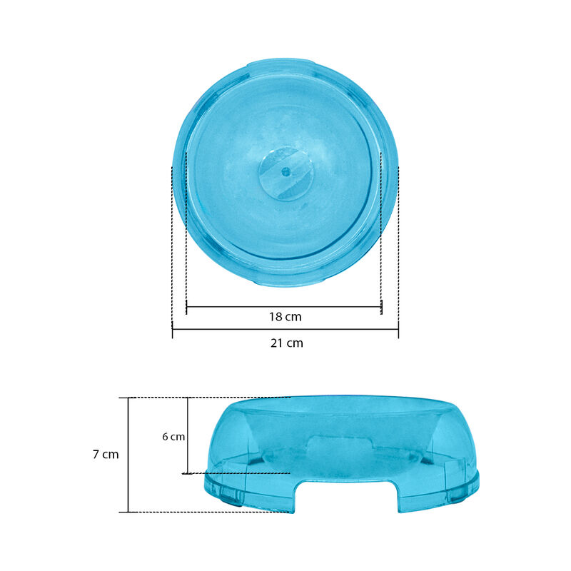 Plato Tazon Chico Ne&oacute;n Paquete 3 Pz Vinil Tr&aacute;sl... image number null