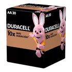 PILA DURACELL ALCALINA AA CON 30 UNIDADES 1.5V
