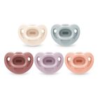 Chupete Nuk Comfy Orthodontic, 100% Silicona, 0-6 M, Color Rosa, Paquete De 5