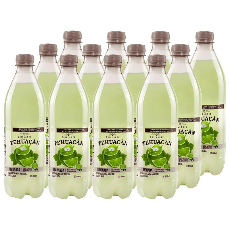 Agua Mineral Sabor Limonada Tehuac&aacute;n Pack 12 Un... image number null