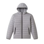 Chamarra Ligera B&aacute;sica Con Capucha Desmontable American Fly Modelo AF25334 Gris Talla M