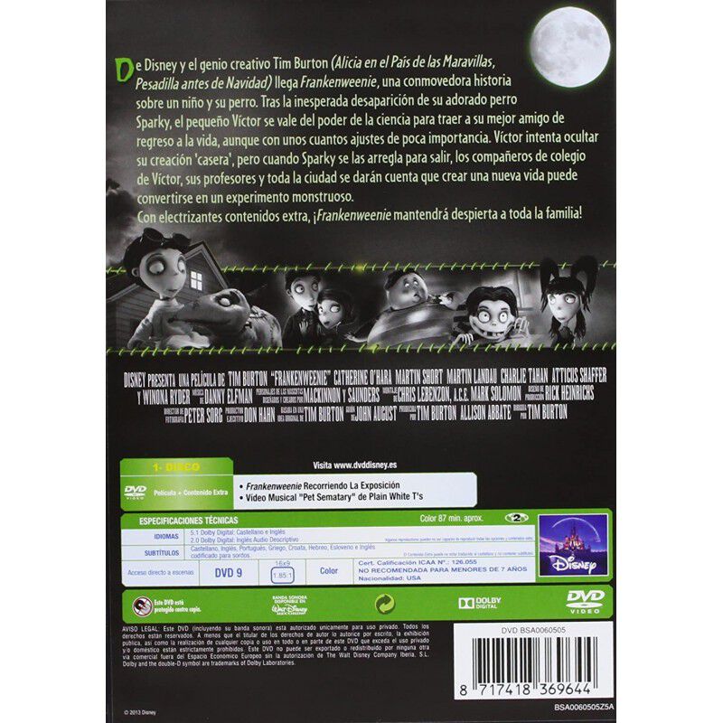 Frankenweenie [dvd] image number null