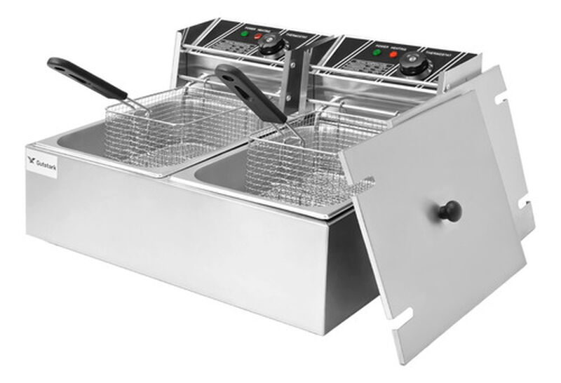 Freidora El&eacute;ctrica 12 L Profesional Acero Ajust... image number null