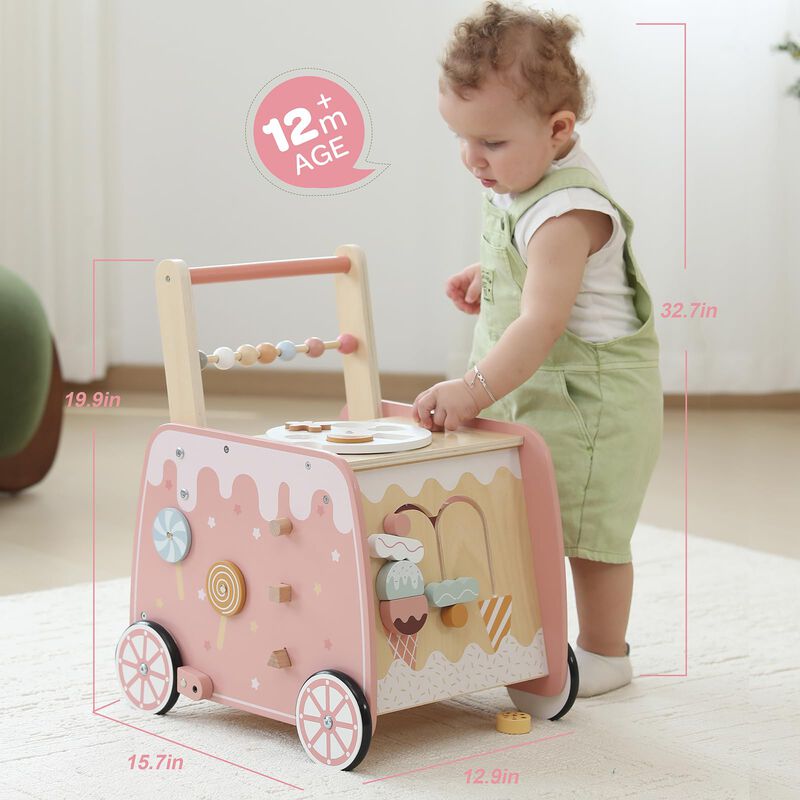 Carrito De Helado Multifuncional De Madera Baby... image number null