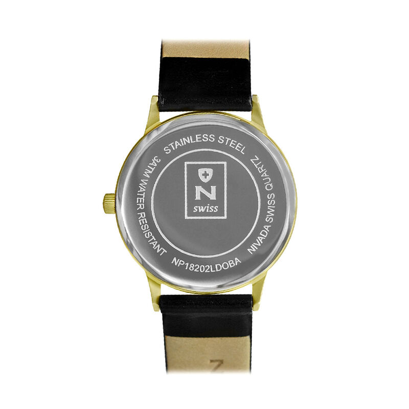 Reloj Nivada Minimalist Dama Dorado/Piel Blanco... image number null