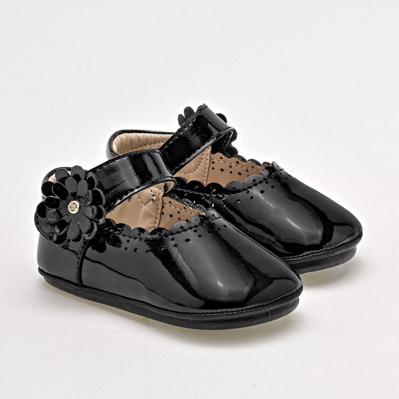 Ensueño Zapatitos para bebé niña negro charol image number null