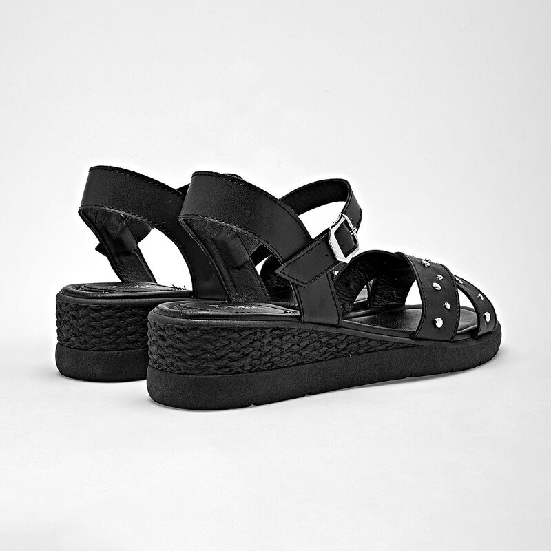 Dash sandalia piso para mujer negro cod 140892-... image number null